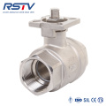 2PC Screwed Floating Ball Valve with ISO5211 Mounting pad